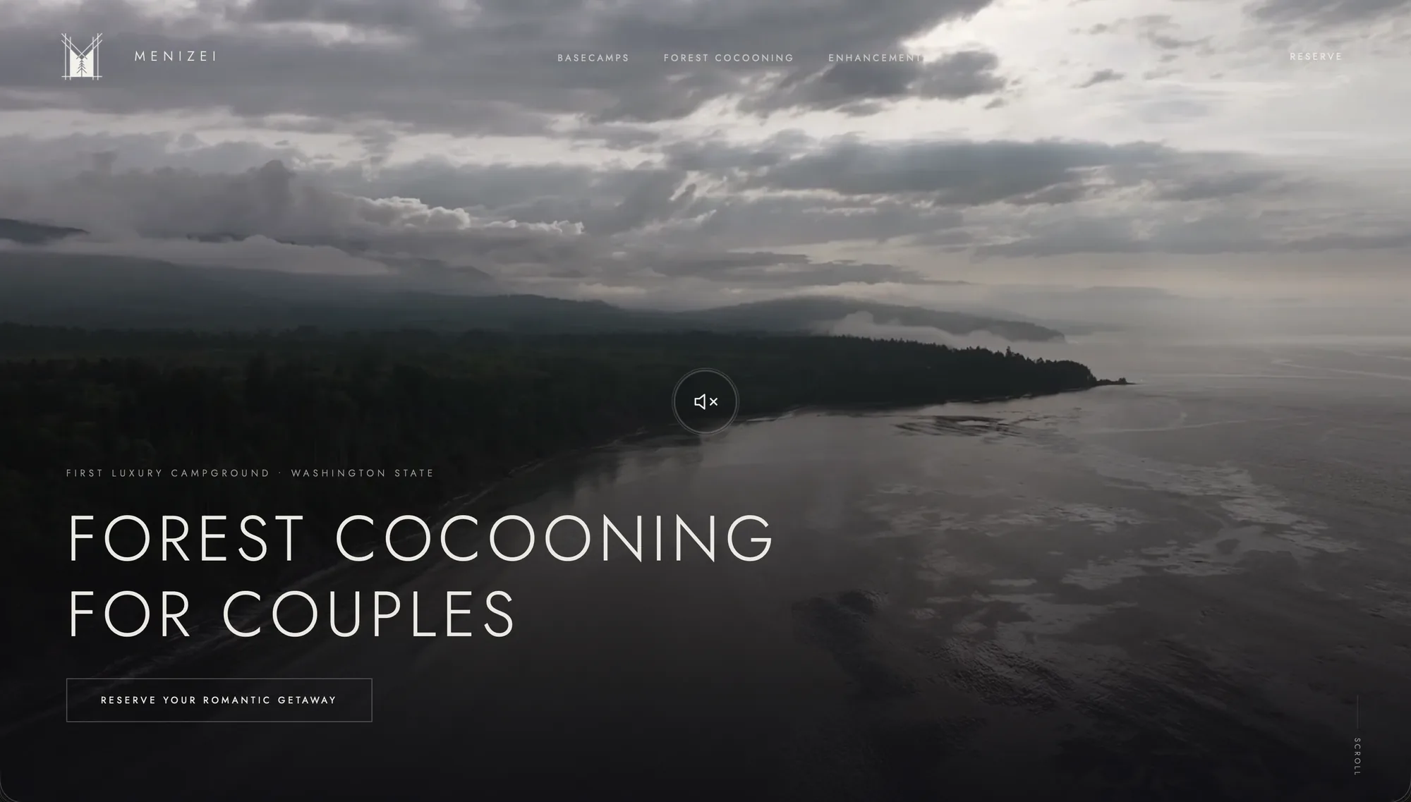 Menizei home page above the fold, after — Next.js
